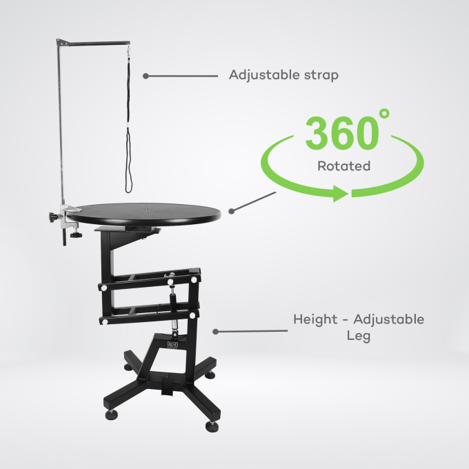 Round grooming table clearance